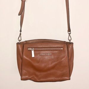 Michael Kors Brown Leather Crossbody Bag